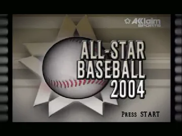 All-Star Baseball 2004 featuring Derek Jeter screen shot title